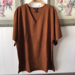 Never Worn Oversized Thick V-Neck Shirt